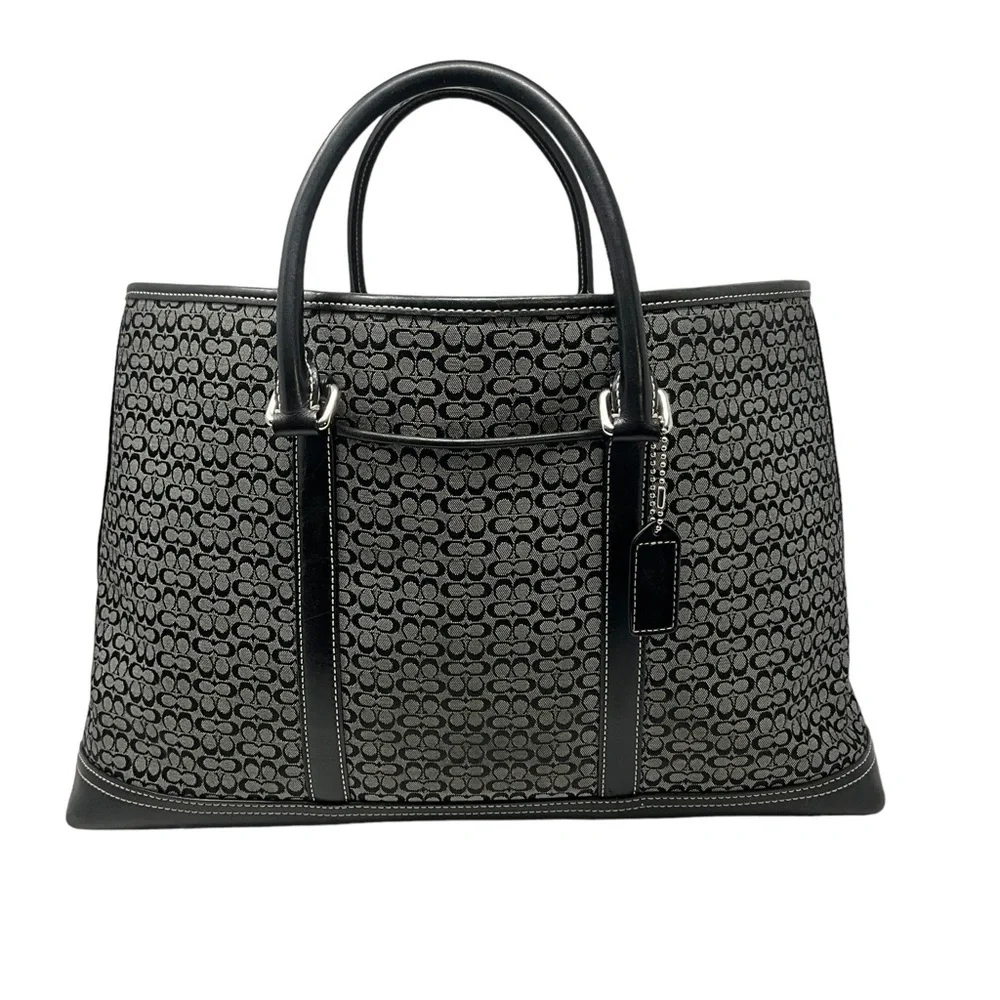 Coach Signature C Logo Business Satchel Tote Bag Mini C ‎ Signature